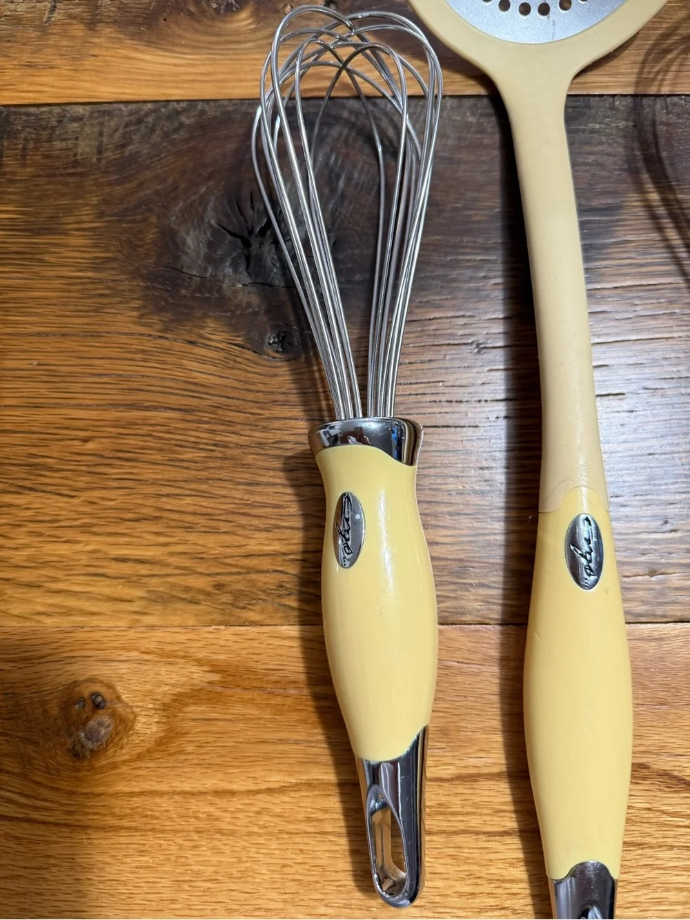 Yellow Handled Heavy Duty Whisk and Skimmer Set - Brand Ergo Le